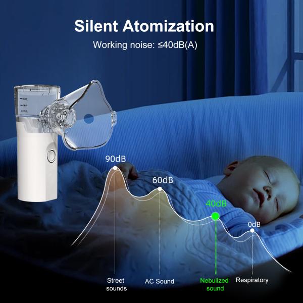 Quality Ultrasonic Portable Nebulizer Machine Medical USB Charging Built In Battery wholesale