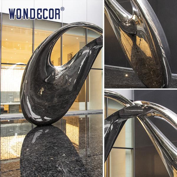 Square Large Art Geometry Arc Stainless Steel Sculpture