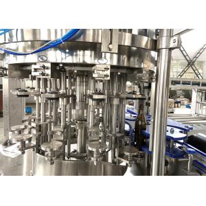 Glass Bottled Carbonated Beer Filling Machine Rinsing Capping 3 In 1 Packing
