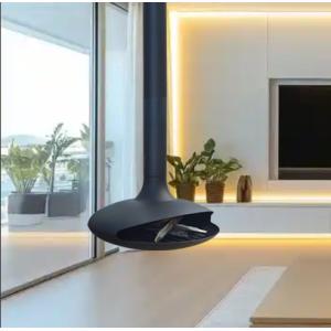 Hanging Indoor Heaters Suspended Rotating Wood Burning Fireplace