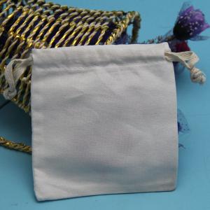 Plain Rope Handle Cotton Storage Bag Easy To Carry For Sunglasses / Cell Phone