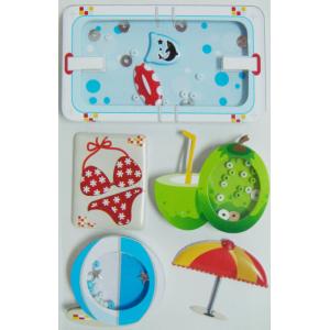 Cheap Peel Off Desk Small Vintage Toy Stickers Custom Printing 80mm X 120 Mm for sale