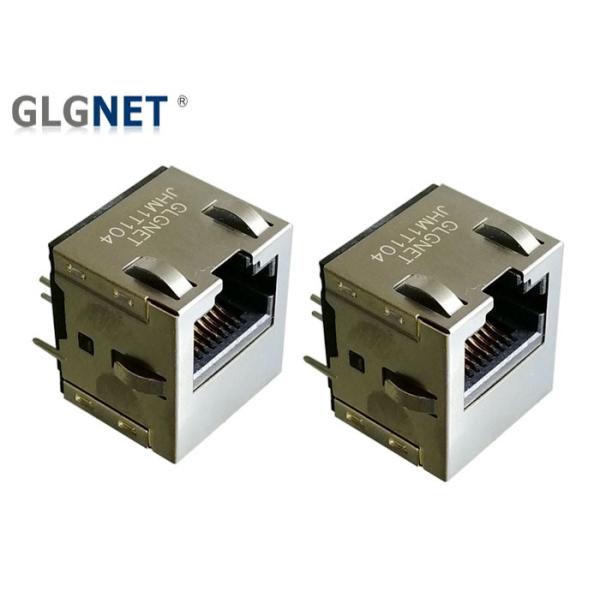 Quality Vertical Type Rj45 POE Magjack , 180° Angle Magnetic RJ45 Jack Support UPOE+ wholesale