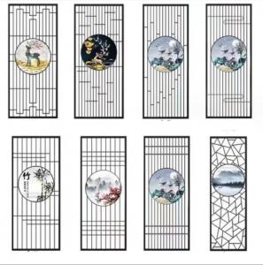 Cheap Customized Wall Room Divider Panel Partitions Living Room Landscape Painting Metal Screen for sale