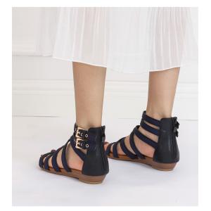 BS057 Sandals Female Summer Europe 2021 New Cross Strap Open Toe Casual Strap