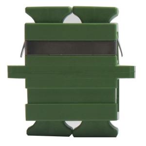 Green color Ceramic or Bronze Sleeve SC APC Duplex Fiber Optic Adapter for CATV