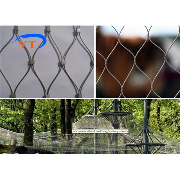 1.2mm Climbing Plant Support Wire Rope Netting 30x30mm Diamond Hole