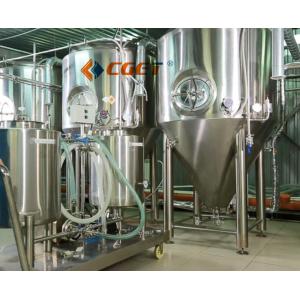 SUS 304 Craft Beer Brewing Equipment 2000L Brewing System With ISO CE Certificat