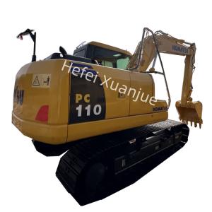 Used Komatsu PC110 Construction Excavator Efficient Maximum Main Pump Flow