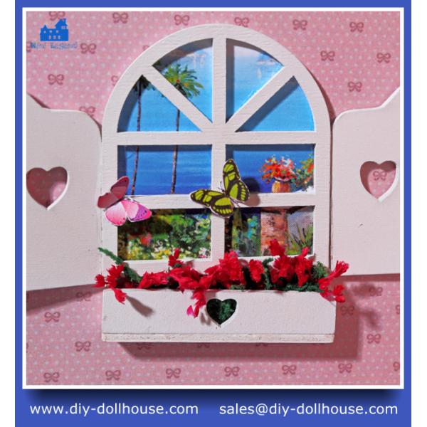 Fashion house model mini dollhouse puzzle little cottage B004