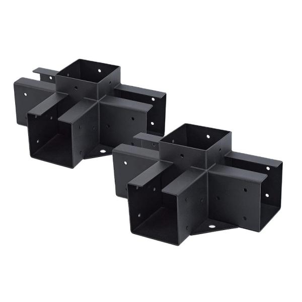 Standard 6x6 Pergola Kit Bracket 3-Way Right Angle Corner Bracket Customized