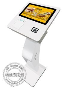 Cheap Hotel 15.6&quot; Receipt Printer Bar Code QR Code Scanner Self Ordering Payment Kiosk with Apple VAS for sale