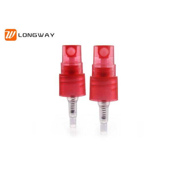 18mm Red 18/415 Fine Mist Sprayer For Make Up Bottle 0.1-0.15ml/T Discharge Rate
