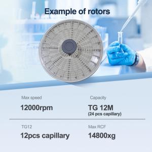TG12M Benchtop Blood Centrifuge TG12M Microcomputer LCD Display Micro Hematocrit