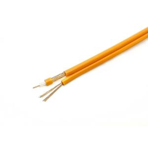Kx6+2Alim Coax Combo With 0.75mm2 Power Bulk CCTV Cable Orange PVC 7*0.2