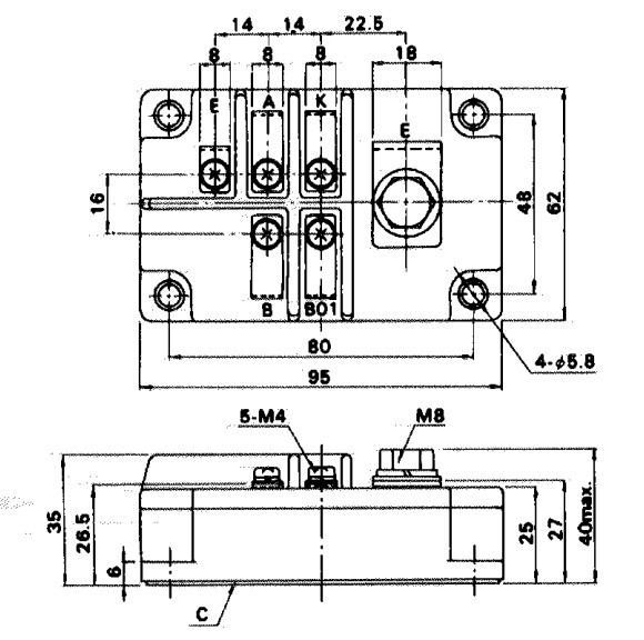 Quality IGBT Power Module 1D500A-030 Building block transistors  FUJITSU IGBT Power Module wholesale