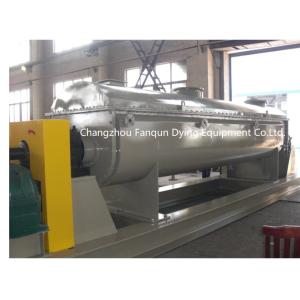 China Fanqun Hot Oil Industrial Paddle Dryer For Sludge VFD control on sale