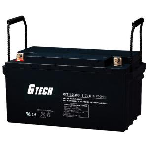 China Solar System Alarm System Sealed Lead Acid Battery 12v 80ah on sale