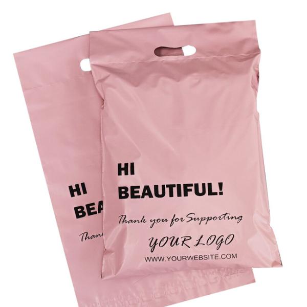 Quality Corn Starch Compostable Mailing Bags With Handles Eco Friendly Poly Mailers wholesale