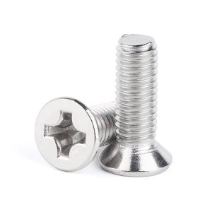 Stainless Steel DIN965 Cross Recessed Stainless Steel Flat Head Machine Screw