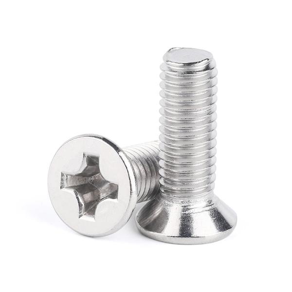 Stainless Steel DIN965 Cross Recessed Stainless Steel Flat Head Machine Screw
