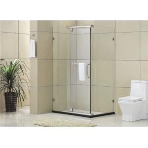 Square Framesless Stainless Pivot  Shower Enclosures 8 / 10 MM Tempered Glass for Home / Hotel