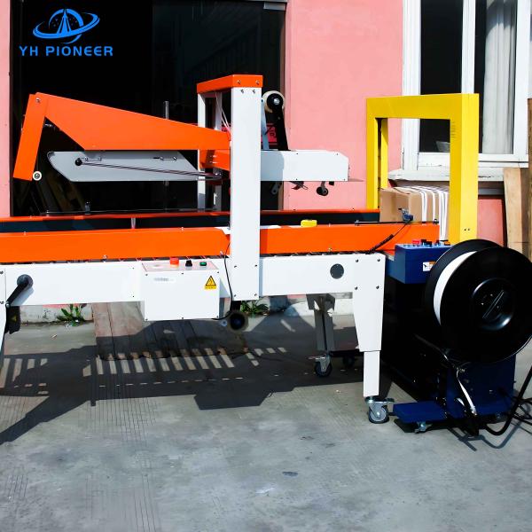 High Efficiency Carton Case Sealer Machine 400W Custom Speed To 20M/Min