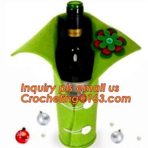 Custom Eco-Friendly Non Woven Felt Wine Bag, Custom High Quality Shockproof 8