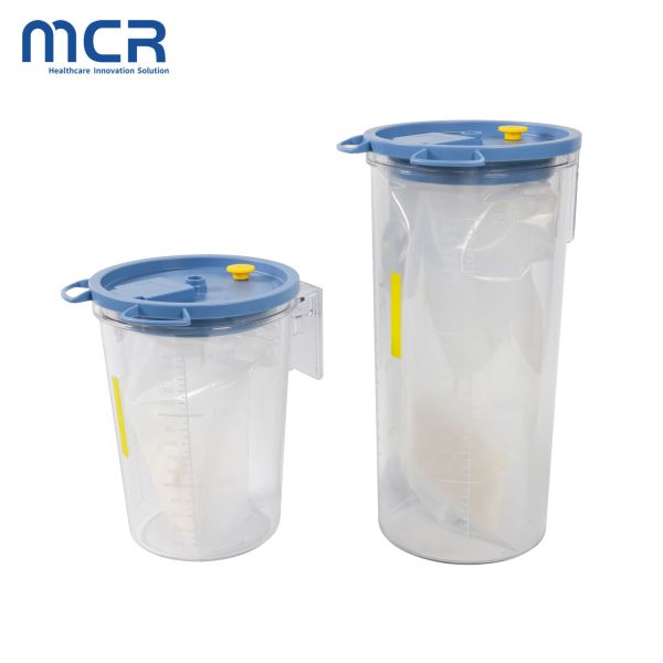Quality Disposable Suction Liner Bag with Medical Grade PP Transparent Material and Ethylene Oxide Sterilization for ICU OR wholesale