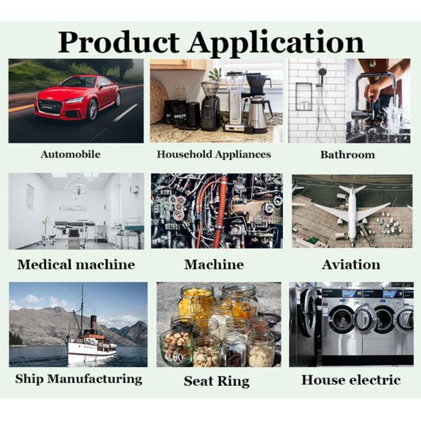 Car Buna EPDM MVQ Rubber Gasket Ring Orange O Ring Molded Gasket