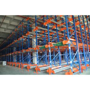 Heavy Duty Movable Pallet Shuttle Racking System Customized Size For Cargo