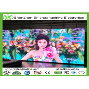 Front Open Led Video Screen Rental P6mm / Super Bright Led Display Board Wide