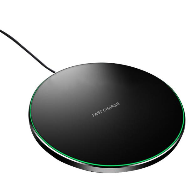 15W Abs Metal Qi Standard Wireless Phone Charging Pad Fast For Mobile Phone
