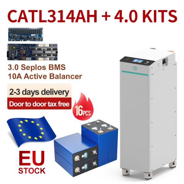 EU stock CATL 314AH 3.2V Grade A LiFePO4 Lithium Battery Cell Seplos V4 active