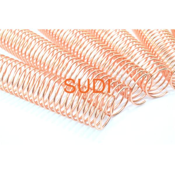 Quality 7/8" Electroplated Metal Spiral Coil Binding Spines For Loop Leaf Coil Book wholesale