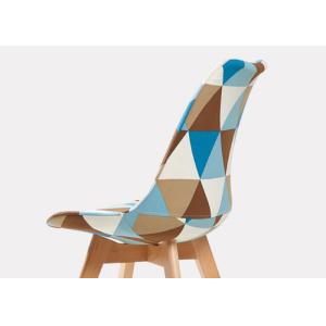 China Anti Erosion Patchwork Dining Chair With Soft Fabric Cover on sale