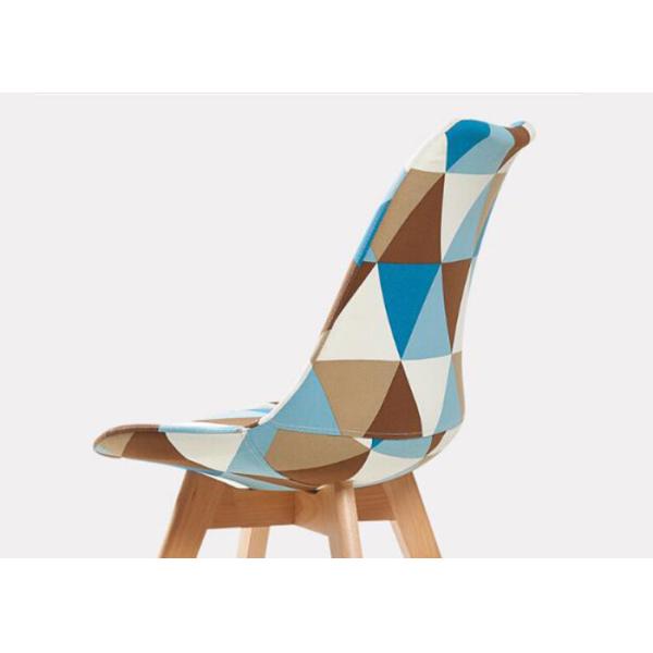 Quality Anti Erosion Patchwork Dining Chair With Soft Fabric Cover wholesale