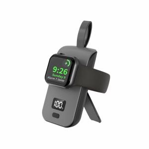 2500 MAh Type C Apple Magnetic Power Bank Black White Portable Apple Watch