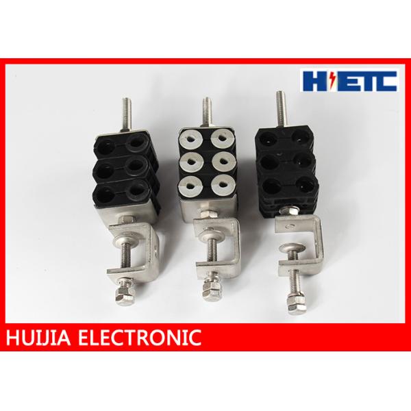 Plastic Electronic Two Hole Type Fiber Optic Feeder Cable Clamp 1-1/4 Inch 304SS