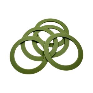 China Customized Anti Slip Circular Silicone Rubber Gasket With 3m Adhesive on sale