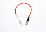 FC To LC OS2 Single Mode Fiber Optic Patch Cord Simplex / Duplex Low Insertion