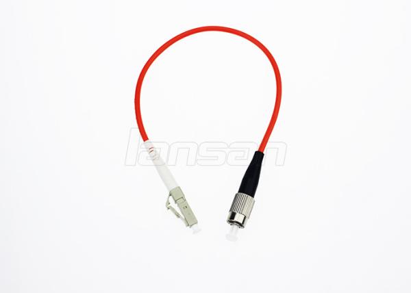 FC To LC OS2 Single Mode Fiber Optic Patch Cord Simplex / Duplex Low Insertion