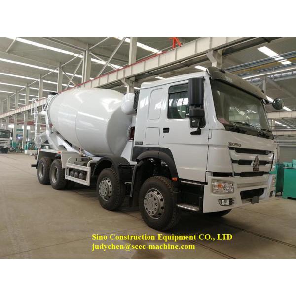 8m3 Self Loading Concrete Mixer Truck 371hp For Food / Beverage Factory