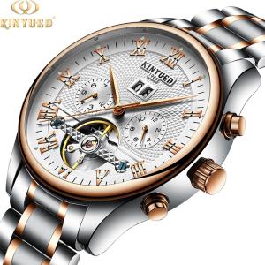 China Wholesales China men steel automatic skeleton mechanical watch automatic watch luxury on sale