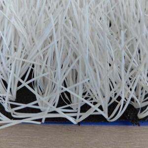 50mm White Artificial Football Turf 12000 Dtex Infill Needed Synthetic Turf For