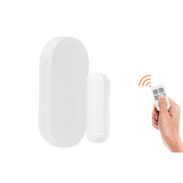 White 2*AAA Battery Door Security Alarms Remote Control Anti Theft