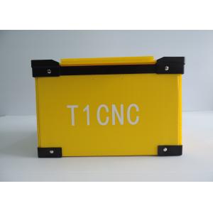 Stackable Corrugated Plastic Packaging Boxes , Corrugated Plastic Box With Lid