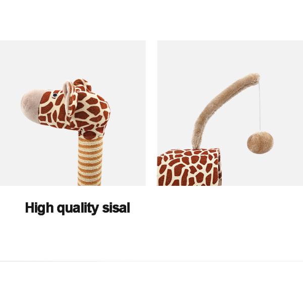 Cute Giraffe 34cm Sisal Fabric Scratching Post