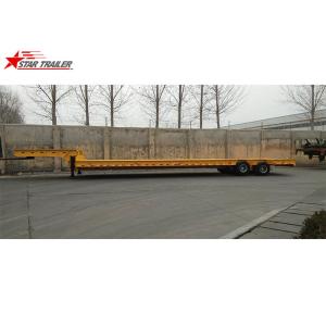 Heavy Duty Foldable Lowboy Gooseneck Trailer One Line 2 Axles Gooseneck