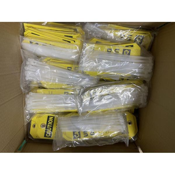 Plastic Caution Tag Yellow Die Cutting Waterproof PVC Safety Tag for Equipment Identification